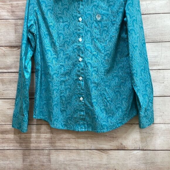 WRANGLER GEORGE STRAIT‎ SHIRT IN TURQUOISE - Picture 3 of 7